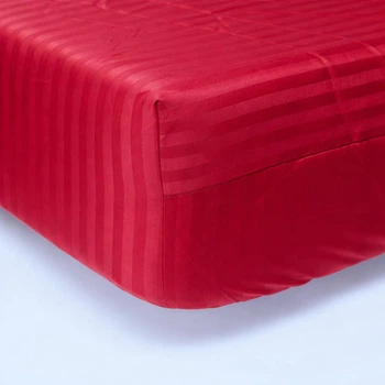 Простирадло на резинці Moon&Star Stripe Red Satin Stripe 70х190х10 см (MS-850005520)