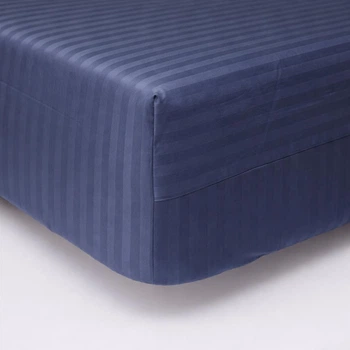 Простирадло на резинці Moon&Star Delfi Blue Satin Stripe 120х190х20 см (MS-850005007)