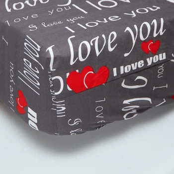 Простирадло на резинці Moon&Star Love You Бязь Gold Люкс 160х200х10 см (MS-850002594)