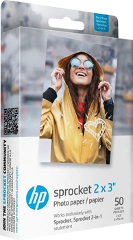 Фотопапір HP Sprocket Zink 2"x3" Глянцевий Самоклеючий 50 л (HPIZ2X350)
