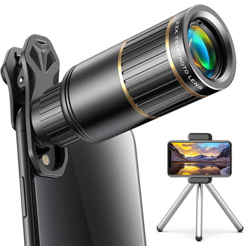 Об'єктив телескоп 4k 22x збільшення для телефону смартфона монокуляр тріпод штатив лінза телеоб'єктив kayfovo TA-8