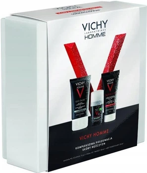 Zestaw męski Vichy Homme Balsam po goleniu 75 ml + Krem do twarzy 50 ml + Antyperspirant w kulce 50 ml (5905076872634)