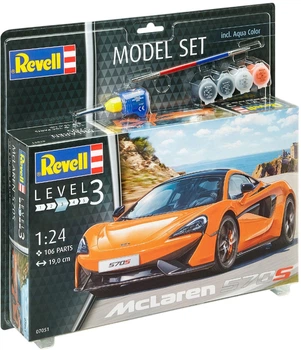 Сборная модель-копия Revell набор автомобиль McLaren 570S Уровень 3 Масштаб 1:24 (RVL-67051)