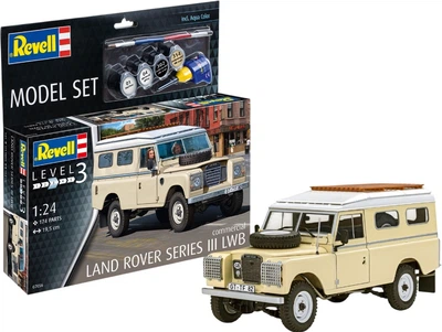 Сборная модель-копия Revell набор автомобиль Land Rover Series III LWB Уровень 3 Масштаб 1:24 (RVL-67056)