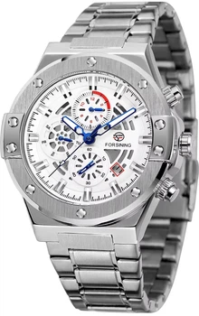 Наручний годинник Forsining 6914 Silver-White Steel Класичний