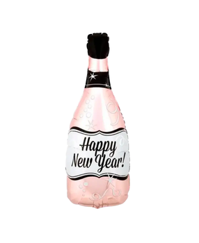 Фігура Пляшка шампанського Happy New Year - рожева