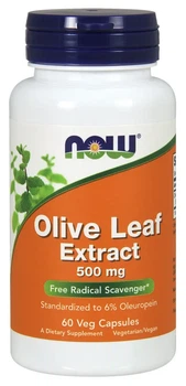 Екстракт листя оливи Now Foods Olive Leaf Extract 500 мг 120 капсул (733739047229)
