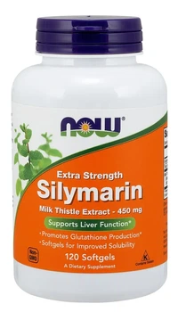 Розторопша плямиста Now Foods Silymarin Milk Thistle Extract 450 мг 120 капсул (733739047854)