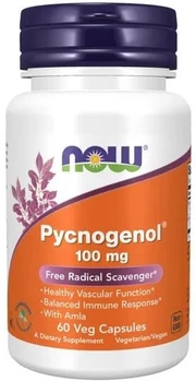 Пікногенол Now Foods Pycnogenol 100 мг 60 капсул (733739032676)
