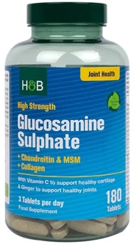 Глюкозамін Holland & Barrett Glucosamine Sulphate 180 таблеток (5059604470110)