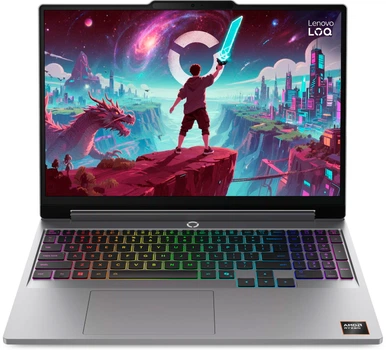 Ноутбук Lenovo LOQ 15AHP11 (83TN0041RA) Luna Grey / 15.3" IPS WUXGA 165 Гц / AMD Ryzen 7 250 / RAM 16 ГБ / SSD 1 ТБ / RTX 5060, 8 ГБ / 4-Zone RGB