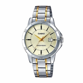 Жіночий годинник Casio LTP-V004SG-9A двоколір