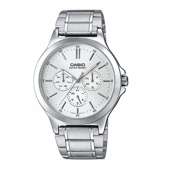 Чоловічий годинник Casio MTP-V300D-7A сріблястий
