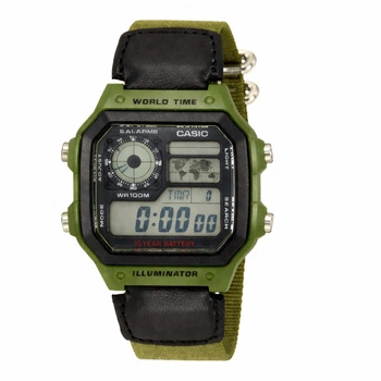 Чоловічий годинник Casio AE-1200WHB-3B функціональний варіант