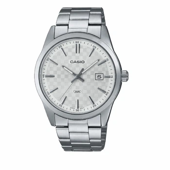 Чоловічий годинник Casio MTP-VD03D-7A з фактурним циферблатом