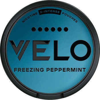 Бестабачные никотиновые подушечки Velo Freezing Peppermint Экстра-Интенсивный (4820270365175)