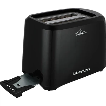 Тостер Liberton LET-5704, Black, 700W, 2 тости, 2 відділення, 6 режимів підсмажування, з'ємний піддон для крихт