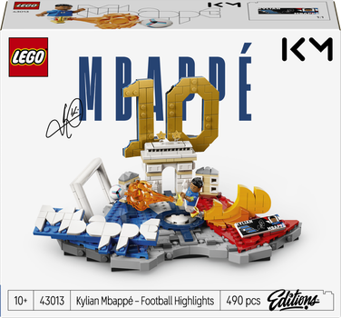 Конструктор LEGO Editions Football Кіліан Мбаппе — найкращі моменти футбольних матчів 490 деталей (43013)