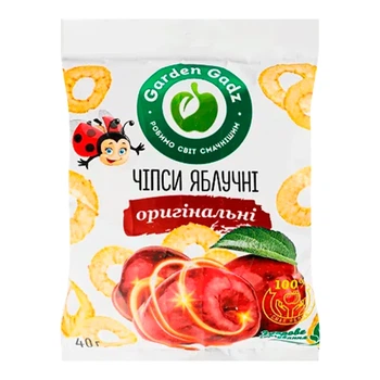 Чипси Garden Gadz Яблучні оригінальні 40 г