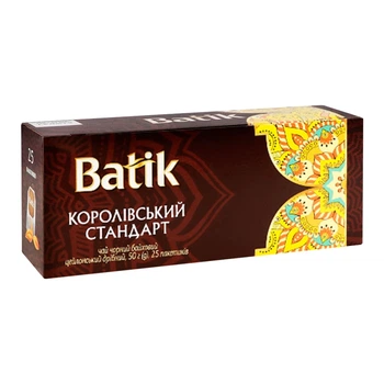 Чай чорний Batik Королівський стандарт 25 пакетиків