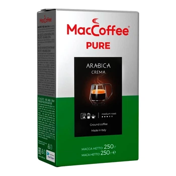 Кава MacCoffee Pure Arabica Crema мелена 250 г