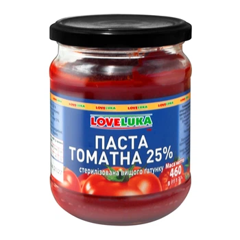 Томатна паста LOVELUKA класична 25% 460 г
