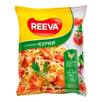 Локшина швидкого приготування Reeva зі смаком курки 85 г