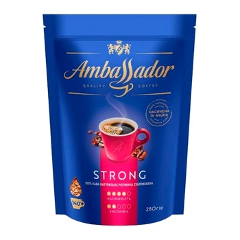 Кава розчинна Ambassador Strong 280 г