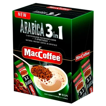 Кавовий напій 3в1 MacCoffee Arabica 16 г х 20 шт