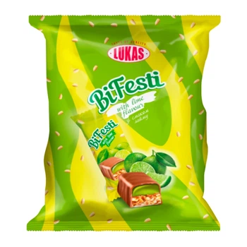 Цукерки LUKAS BiFesti зі смаком лайму 1 кг