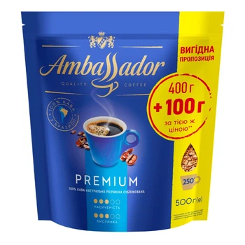 Кава розчинна Ambassador Premium 500 г