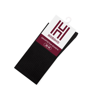 Носки женские в рубчик ТМ HODIMO 3265 р.23-25 (38-40) черные