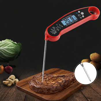 Термометр кухонный цифровой для мяса сложный с щупом и LCD дисплеем
