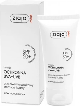Krem do twarzy Ziaja Med Kuracja Ochronna UVA+UVB SPF 50 + 50 ml (5901887028352)