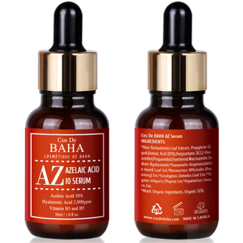 Сыворотка для лица с азелаиновой кислотой 10% Cos De BAHA AZ Azelaic Acid 10% Serum 30ml