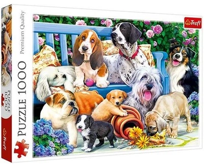 Пазл Trefl: Dogs in the Garden / Собаки в саду (1000 елементів) — 10556