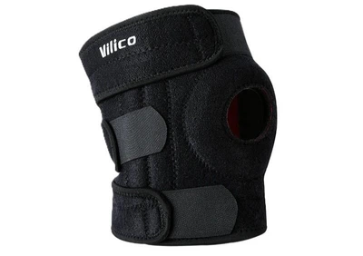 Наколенник с боковыми стабилизаторами и пружинной поддержкой Vilico black