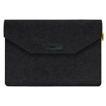 Чехол-конверт для ноутбука MacBook 13-14 , черный, Feltery Case AS1, войлочный, горизонтальный, защитный, с защитой от царапин, на липучке, универсальный, ArmorStandart (ARM70766)