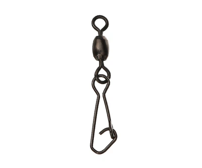 Фидерная застежка с вертлюгом Flagman Feeder Hooked Snap Link Swivels L 5шт (FHSLSL)