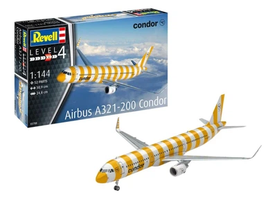 Збірна модель 1:144 авіалайнер Airbus A321-200 Condor Revell 03788