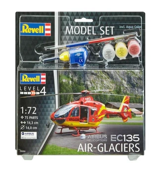 Збірна модель 1:72 вертоліт Airbus Helicopters EC135 Air-Glaciers Model Set Revell 64986