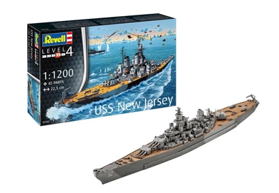 Подарунковий набір з клеєм та фарбами 1:1200 лінкор Нью-Джерсі Revell 75183