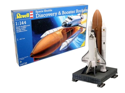 Збірна модель 1:144 космічного Шаттлу Discovery з ракетними прискорювачами Revell 04736