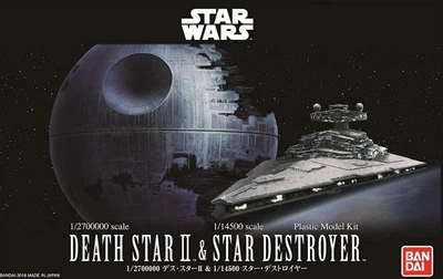 Збірна модель 1:2700000 Зірка Смерті II та Зірковий руйнівник Star Wars Bandai 0230358 Revell 01207