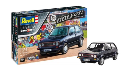 Подарунковий набір 1:24 автомобіль моделі 35 років Volkswagen Golf GTi Pirelli Revell 05694