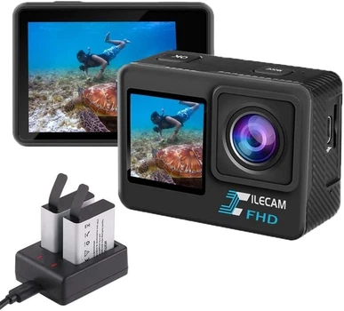 Екшн-камера Xilecam / 16Мп / Full HD / 30fps / Wi-Fi / Вологозахищена / Чорна Б/В