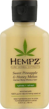 Молочко рослинне зволожуюче для тіла "Ананас-Медова диня" Hempz 66 ml (2288-02)
