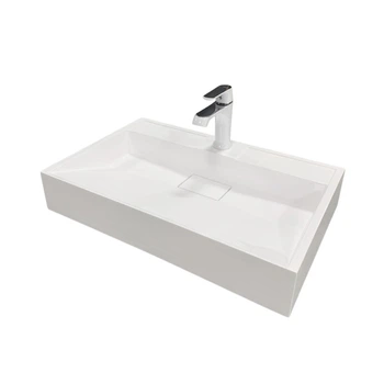 Умывальник накладной Adamant Vision 60 White 600x380x110 мм, искусственный камень 60 см
