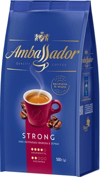 Кава в зернах Ambassador Strong 500 г (8720254065144)