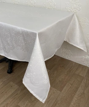 Скатерть Masali тефлон 160x400 Model 510 Cream